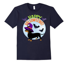 Dachshund Wiener Dog Halloween Tee Happy Halloweenie Witch