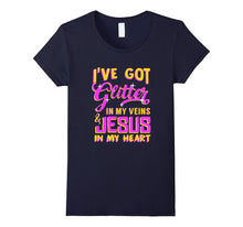 FUNNY GLITTER IN MY VEINS JESUS IN MY HEART T-Shirt Gift