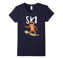 Cat on a Skateboard With Sunglasses, Funny 8th Birthday Tee