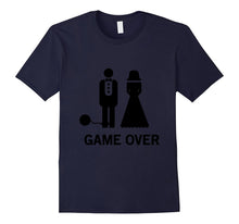 Game Over Ball and Chain - Funny Wedding T-Shirt