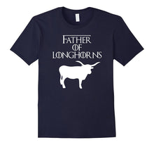 Father of Longhorns | Funny Cattle Ranch Dad T-Shirt & Gift
