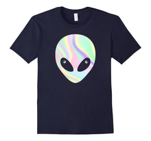 Alien Head T-Shirt Holographic Effect
