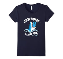 Jaw-Some 8 Years Old Funny Shark Tee 8th Birthday Gift