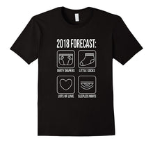 2018 Forecast New Mom Dad Expecting Baby Announcement TShirt