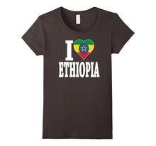 Ethiopian Flag T-Shirt I Love Ethiopia Flag Africa T-Shirt