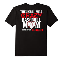Funny Baseball Mom T Shirt   They Call Me Crazy Red