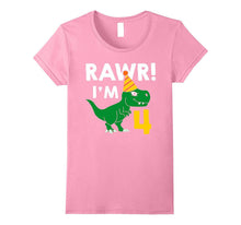 4th Birthday Boy of Dinosaurs T-Shirt 4 Years Old Dinosaurs