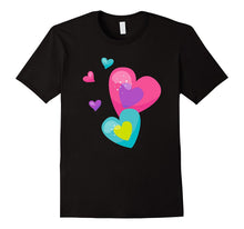 Cute Trendy & Modern Glitter Rainbow Hearts T-Shirt & Gift