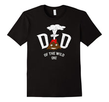 Mens Dad of the Wild One Volcano Couple Family T-Shirt Funny