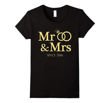 1st Anniversary Shirt Mr and Mrs Since 2016 T-Shirt