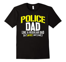 Mens Police Dad Shirt Awesome Fathers Day Gift Policeman Officer