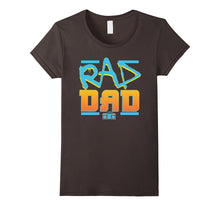 Funny Rad Dad Fathers Day T-Shirt Blue and Orange