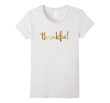 Gold Thankful Shirt Thanksgiving Holiday Shirt