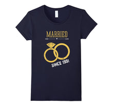 26th Wedding Anniversary Gift T-Shirt Married Since 1991