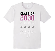 Class of 2030 Graduation T-Shirt With Space for Handprints