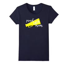 Proud Cheer Mom T-Shirt Yellow Megaphone