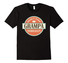 Grampa Grandfather Vintage Crown Fathers Day T-Shirt