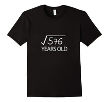 24th Birthday Gift Shirt 24 Years Old Funny Square Root Tee