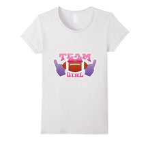 Gender Reveal Football Team Girl Tee Shirt Pink or Blue Love