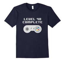 Level 40 Complete Retro Video Games 40th Birthday Fun TShirt