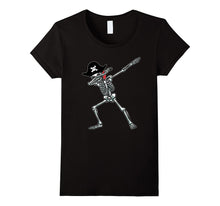 Dabbing Skeleton T-Shirt Pirate Hat Dab Hip Hop Skull Gift