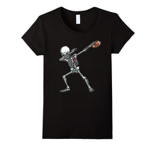 Halloween Dabbing Skeleton Football TShirt Funny Dab Dance T