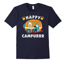 Happy Campurrr T-Shirt Funny Camping With Cats Camper