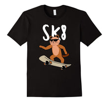 Cat on a Skateboard With Sunglasses, Funny 8th Birthday Tee