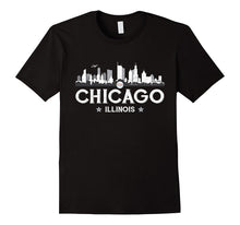 Chicago Illinois Vintage City Skyline T Shirt Men Women