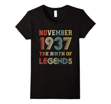November 1937 the Birth of Legends Birthday T-Shirt
