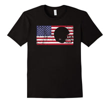 American Flag Football USA Patriotic Vintage Retro T-Shirt