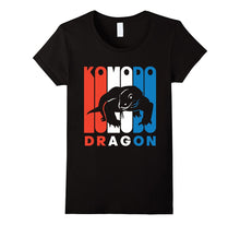 Retro RWnB Komodo Dragon Silhouette T-Shirt