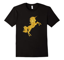Kids Gold Bling Unicorn Gift T-Shirt - Girls Shirt