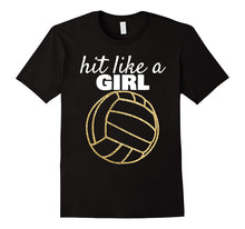 Hit Like a Girl Women's Volleyball Sports T-Shirt
