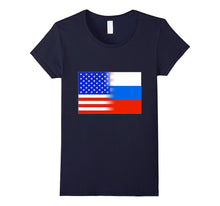American Russian USA Russia Flag Patriot Immigrant T Shirt