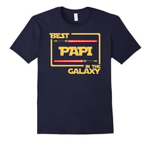 Mens Best Papi in the Galaxy Father's Day Gift T-Shirt