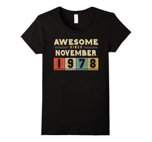 Retro Awesome Since November 1978 39th Birthday Gift 39 Born