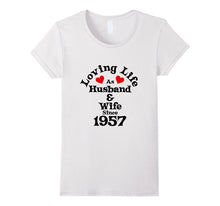 Married in 1957 Wedding Anniversary Gift TShirt Husband Wife