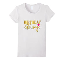 Birthday Entourage Shirt Gift Girly Gold Pink Heart Bestie