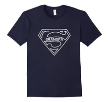 Mens Super GrandPa Funny Dad T-Shirt Father Day Gifts for GrandPa