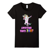 Awesome Since 2007 Birthday Girl Unicorn Dab Tshirt
