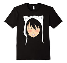 Anime Face Cat Shirt, Manga Lover Otaku Style Japanese Gift