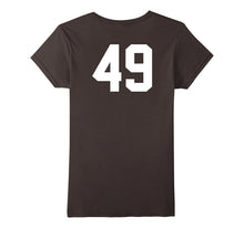 49 Sports Jersey Number on Back T-Shirt for Team Fan Player