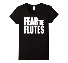 Flute Music Gift Shirt Fear the Flutes Marching Band Tee