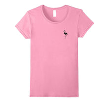 Cute Simple and Minimal Pocket Flamingo Lovers Shirt