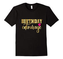 Birthday Entourage Shirt Gift Girly Gold Pink Heart Bestie