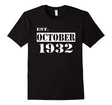 Est October 1932 Shirt Cool 85th Birthday Gifts T-Shirt
