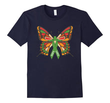 Mental Health Awareness Butterfly Ribbon T-Shirt