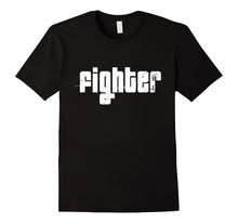 FIGHTER Cool Typographic T-Shirt