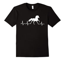 Horse Heartbeat T-Shirt for Horse Riding Lovers